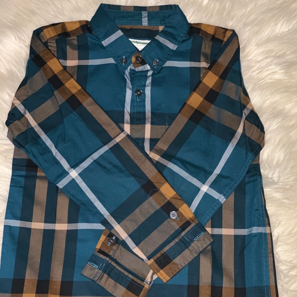 Authentic Burberry Kids Button Down Shirt Size 6Y